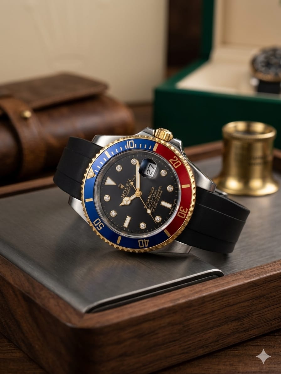 Luxury Blue Dial Diver Watch – Bold, Elegant