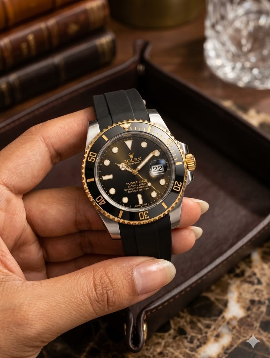 Luxury Blue Dial Diver Watch – Bold, Elegant