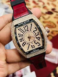 Luxury Diamond-Set Tonneau Watch – Rose Gold Statement Piece