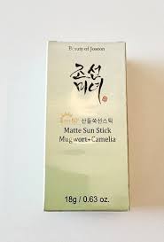 Beauty of Joseon Matte Sun Stick: Mugwort + Camelia (SPF 50+ PA++++)